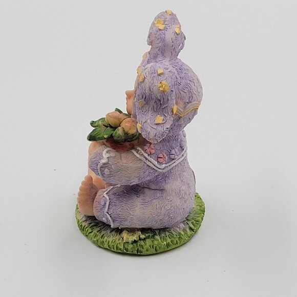 K's Collection Easter Bunny Child Figurine Purple Spring Decor - Picture 4 of 10